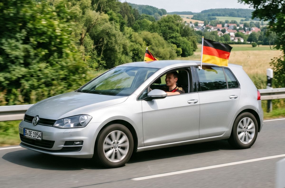 EM-Deko am Leasingwagen: Flagge, Aufkleber & Co.